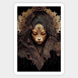 Silent Assassin: A Ninja Geisha's Quest for Revenge with Ofuda and a Trail of Broken Hearts Sticker